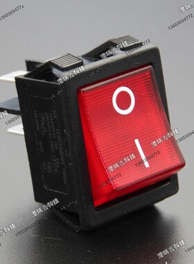 R5台湾亮群大船型AC DC两档开关16A双路4脚红色带灯12V 24V  220V