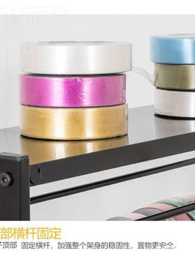 新款铁货艺丝带架带鲜花包装纸架缎带织彩带收纳示架DUY花店展用