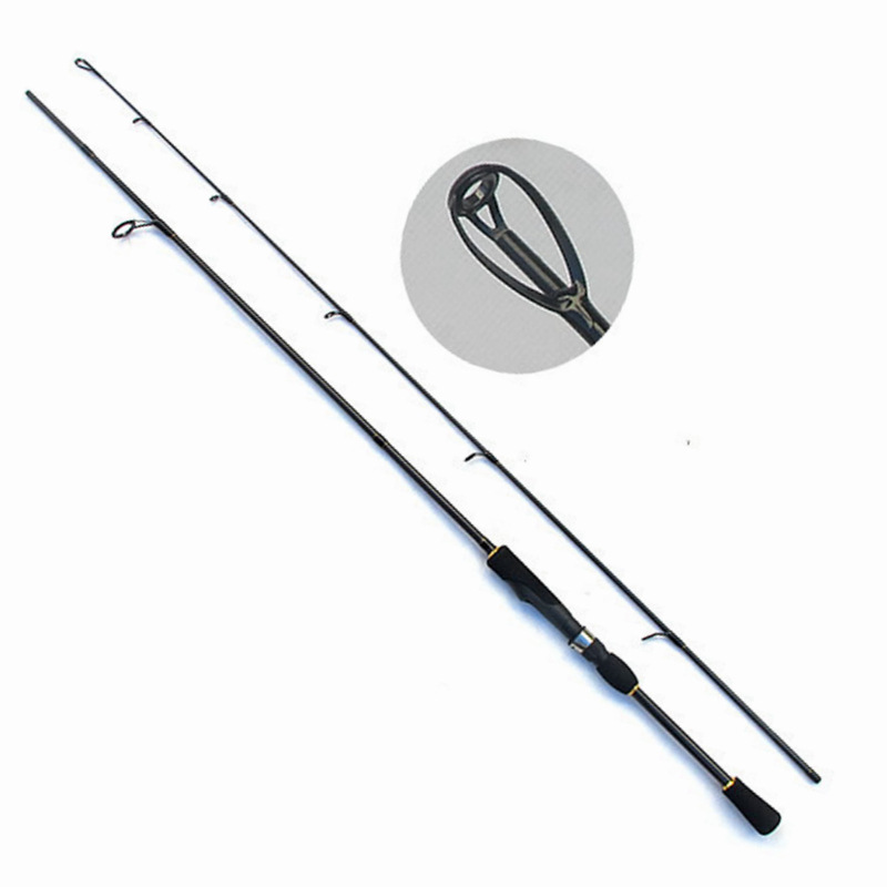 威海厂家批发直柄碳素路亚竿1.95米--龙彩，送1.2米路亚包