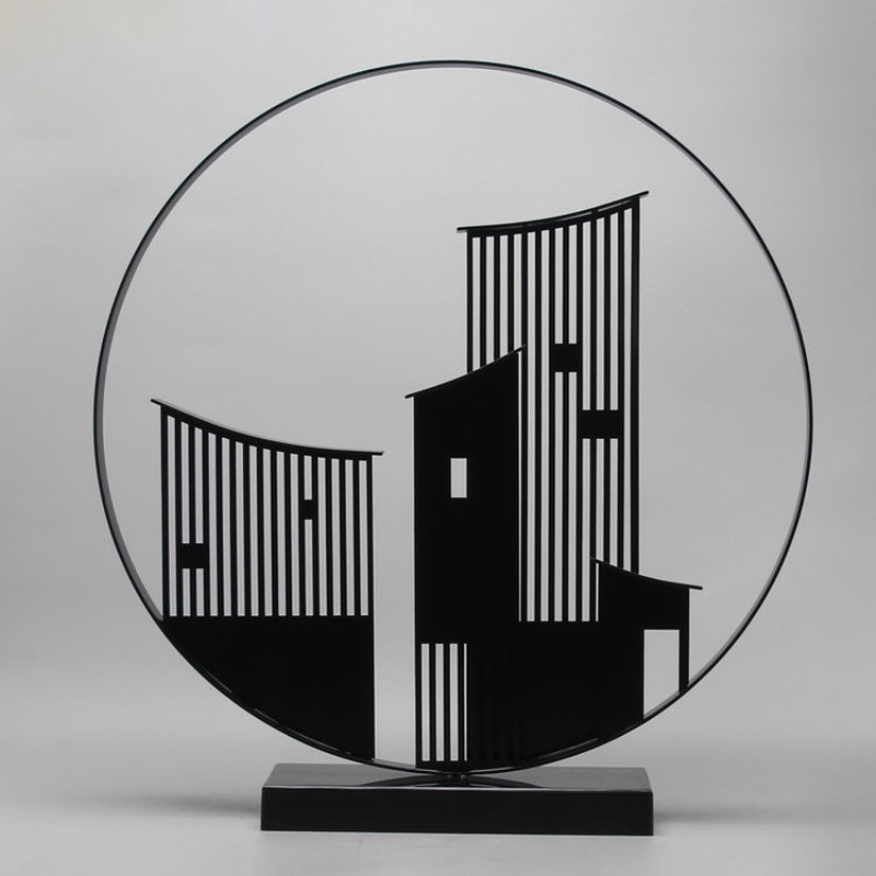 新中式现代创意房屋摆件酒店样板房玄关电视柜摆件办公室软装饰品