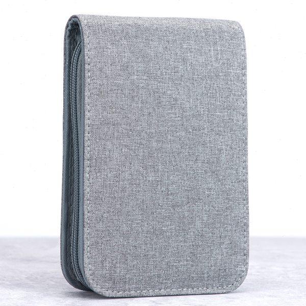 意斯华12格钢笔收纳包 PU/帆布简约防水防尘钢笔盒文具拉链保护袋,文具电教/文化用品/商务用品,笔袋,淘宝优惠券,粉丝福利购,淘宝优惠卷