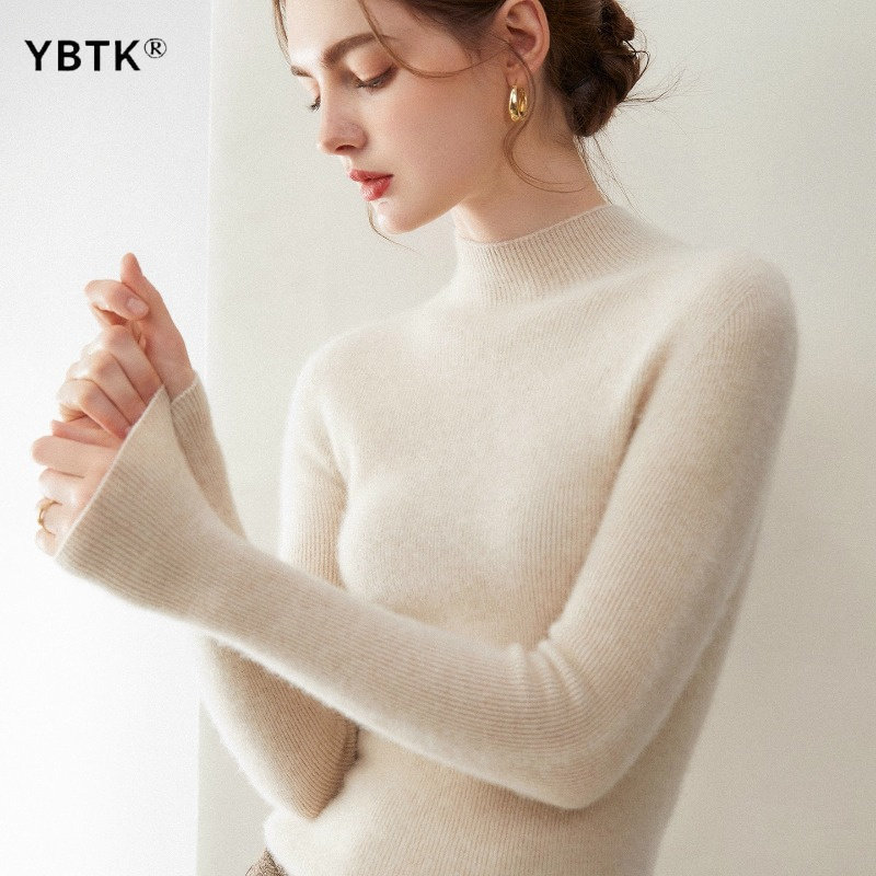 鄂尔多斯市羊绒衫女100纯羊绒2025冬季新款半高领修身显瘦打底衫,女装/女士精品,羊绒衫,淘宝优惠券,粉丝福利购,淘宝优惠卷