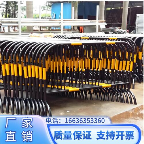 陕西镀锌黑黄移动铁马护栏工地施工围栏道路维修隔离活动临时栏杆