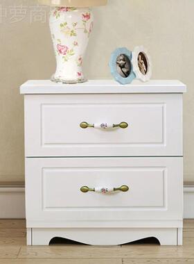 简约OZP床头柜柜田园木收衣纳柜柜欧式斗柜简实易地床头柜