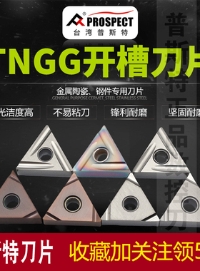 台湾普斯陶瓷三角开槽刀片 TNGG160402/04R/L-S/P PT3000/P6205