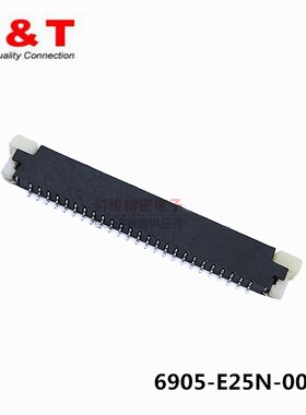 Entery恩得利 6905-E25N-00R 连接器1.0 25P上接镀锡H2.0排线插座