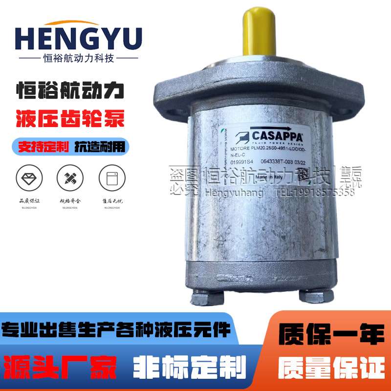 凯斯帕液压马达CASAPPA齿轮泵PLM20.25S0-LOC/OD PLM10.6 PLM30泵