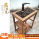 弘鑫小茶车移动茶几实木茶水架烧水架鸡翅木茶桌功夫茶红木家具