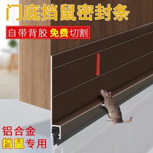 铝合金门缝门底密封条防老鼠挡板门下防尘条隔音缝隙挡条防风神器