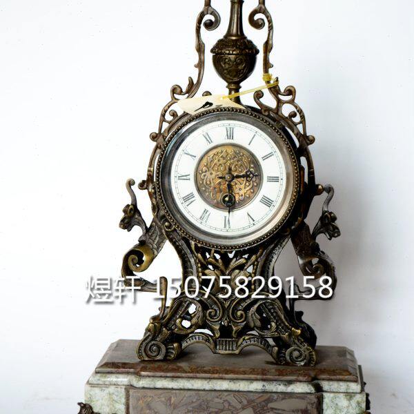 理石铜铸钟|仿古机械座钟|古典西洋钟|老式古董钟|上弦苏钟落地钟