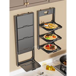 新款吸盘备菜置物架厨房可折叠家用多层多功能配菜备菜壁挂置物架