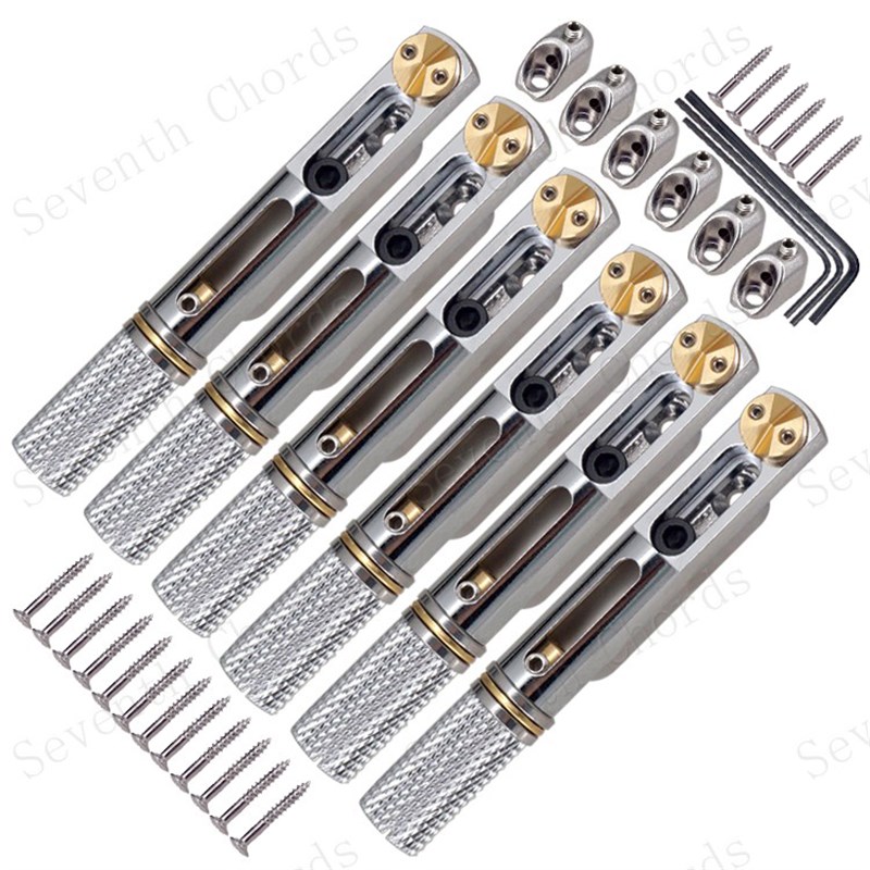 单支分体式分裂式无头电吉o他琴桥拉弦板弦桥下驹 Headless Bridg