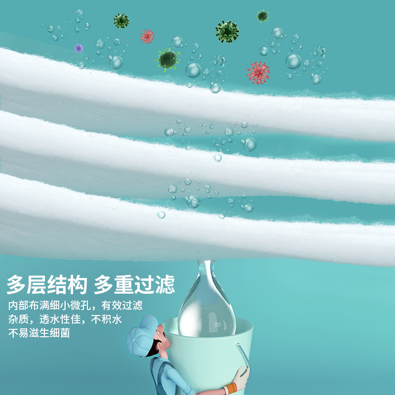 yee鱼缸过滤棉非生化棉过滤y材料白棉高密度加厚高透水族箱器海绵