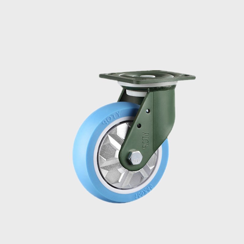 卓烨锰钢脚轮4g寸21ATPU脚轮耐磨脚轮万向轮定向轮刹车轮推车滚轮