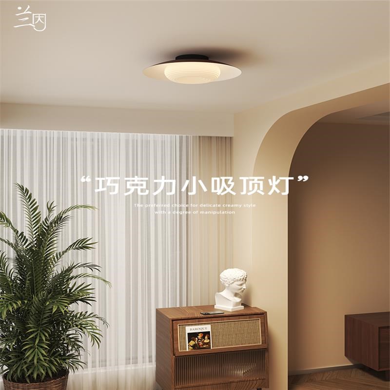 巧克力阳台小吸顶灯玄关走廊过道次卧室小房间衣帽间灯全光谱护眼