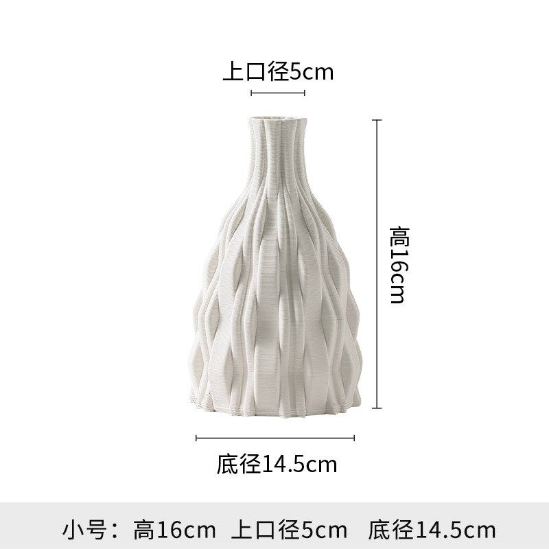 雨彤3D打印不规则客厅插花轻奢样板间居家酒柜电视柜陶瓷花瓶摆件,特色手工艺,其他特色工艺品,淘宝优惠券,粉丝福利购,淘宝优惠卷