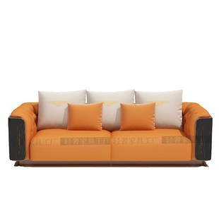 意式轻奢宾利沙发别墅大平层现代简约客厅组合感