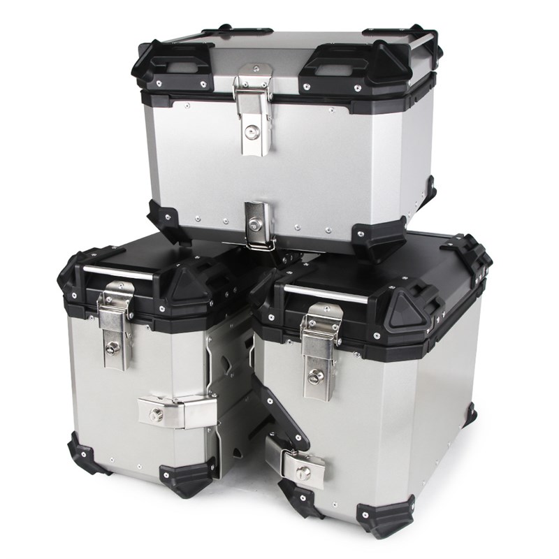 28L35L摩托车大包角铝合金边箱通用型防水防撞旅行多颜色收纳箱