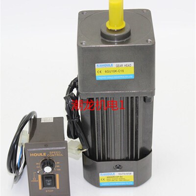 HOULE齿轮调速电机200W减速电机6IK200RGU/6GU-3K-120K带调速器