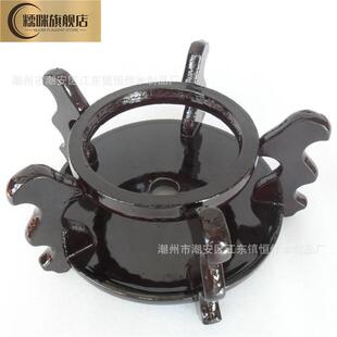 单个包邮海螺贝壳底座仿实木托工艺品摆件圆脚支架底托