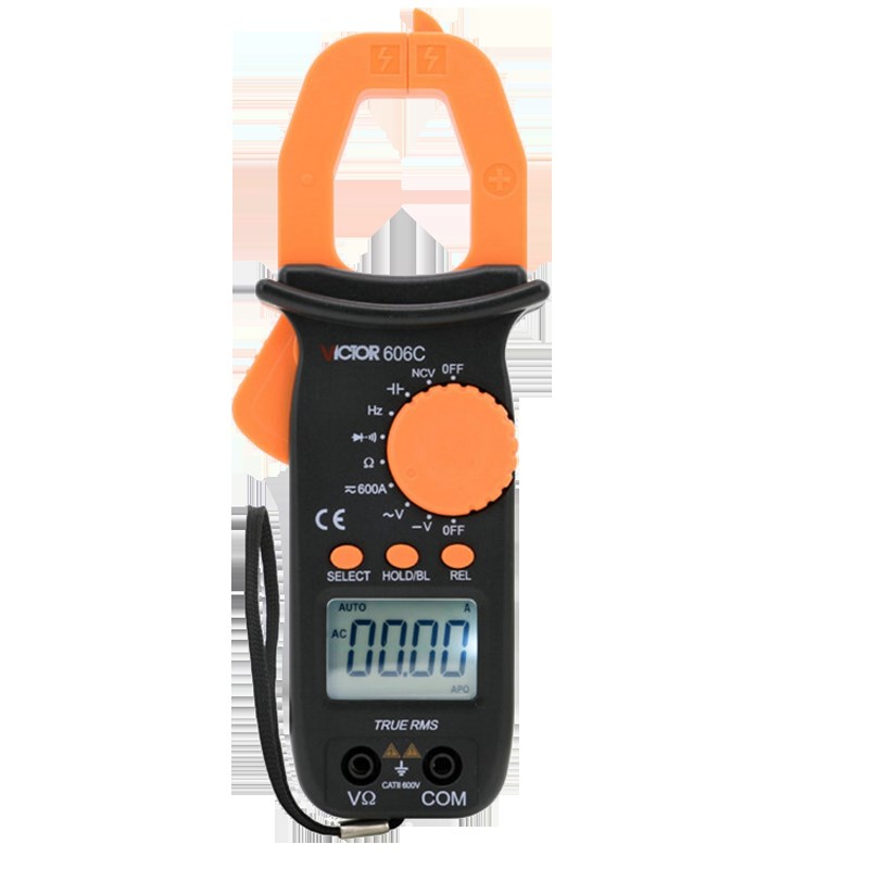 胜利钳形表数字高精度VC606A/VC606B/VC606C交直流钳型电流万用表