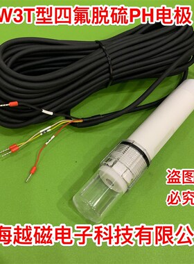 P8W3T型四氟平面脱硫PH复合电极 脱硫场合用脱硫平面PH电极 四氟