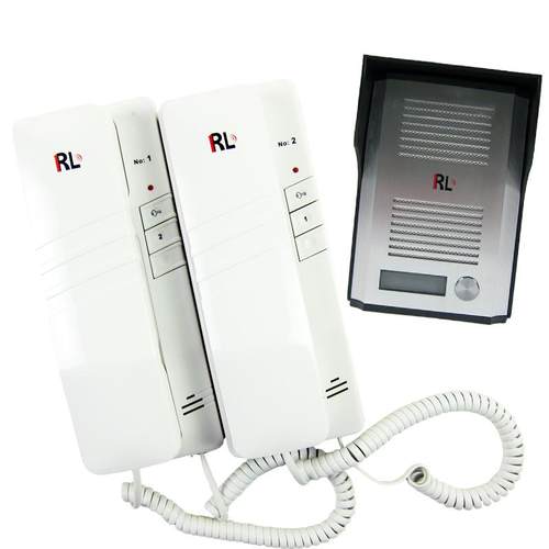 家用有线一拖二对讲电话可通话 对讲门铃 室内门铃对讲非可视呼叫