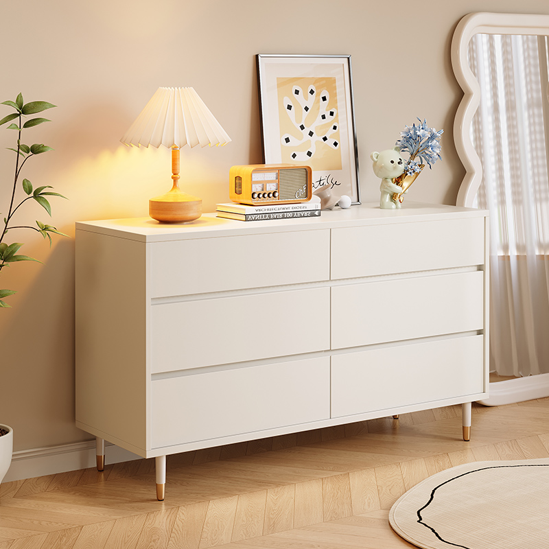实木五斗柜收纳柜卧室储物柜简约现代客厅置物柜法式床尾柜抽屉柜