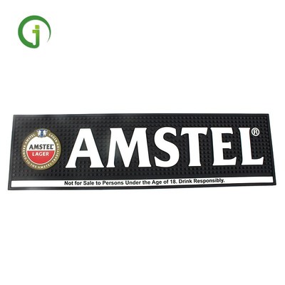 工厂定制长方形精美酒吧垫隔热防滑家用摆设杯垫PVC橡胶吧台点