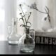 日式 饰摆件桌面水培简约 手工拉丝雕刻透明插花玻璃艺术花瓶家居装