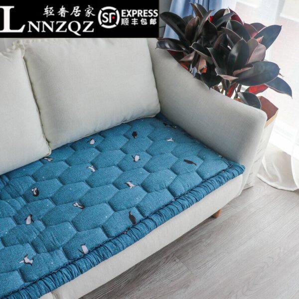 LNNZQZ沙发垫垫四季通用简约加厚可爱卡通地坐贵妃椅定做防滑