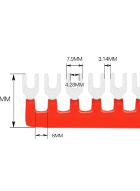 TD-2010 TBR-20A TBC-20A 接线端子连接条短接条短路片汇流排边插