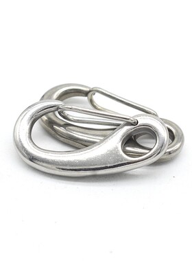 304不锈钢蛋形弹簧扣龙虾钩蛋型卸扣潜水扣快挂蛋钩M30M50M70M100