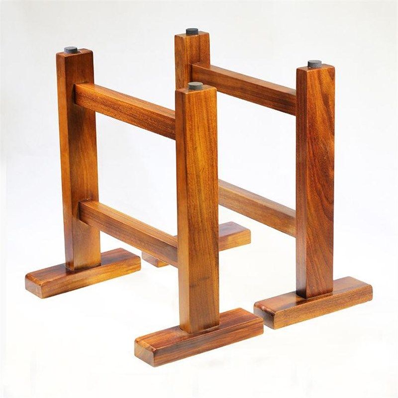 奥坎巴花黄花梨实木大板支架桌腿桌脚支架脚木质桌子脚架原木茶桌