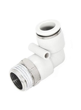 白色接头BPL4-M5 6-01 8-02 10-03 12-04 16A气管快插螺纹弯通角