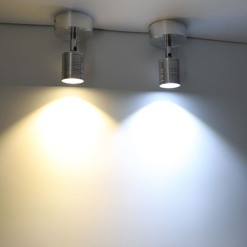 小山丘射灯LED天花灯 客厅电视背景墙明装射灯筒灯嵌入式可调角度