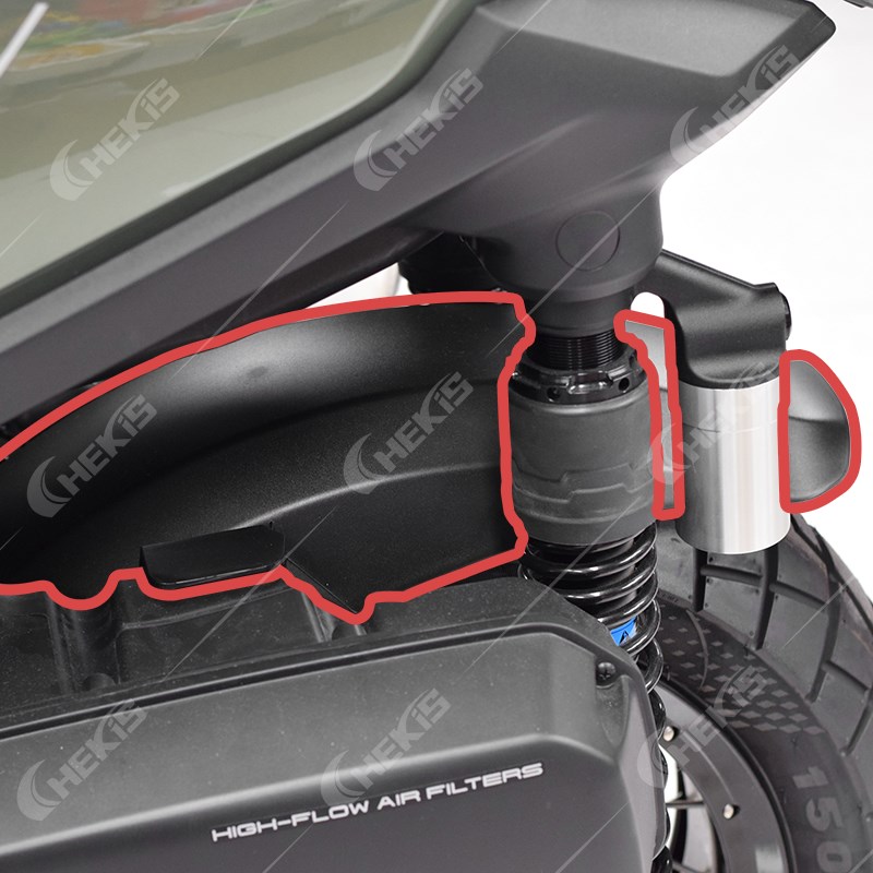 适用升仕368G改装后轮挡泥瓦 后挡泥板 挡水板挡泥盖防溅水