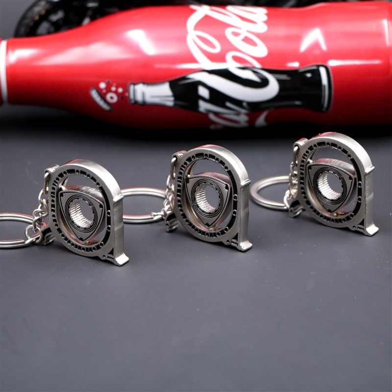马自转子发动h机模型钥匙扣汽车引擎车迷链个性挂件潮流金属创意