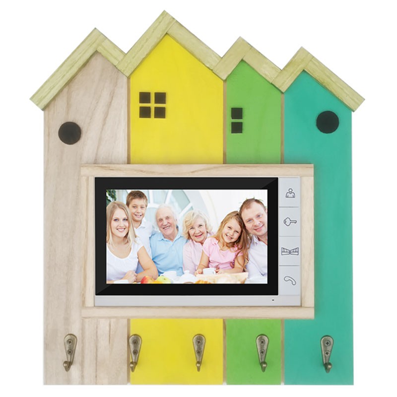 门铃套楼宇对讲室内机套子可视A电话挂机防尘罩装饰贴定制实木田