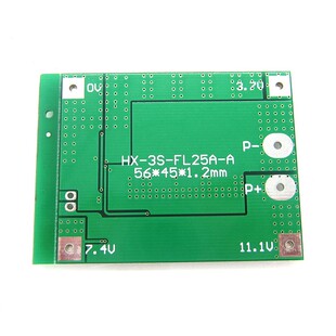 3串12V18650锂电池保护板 11.1V 12.6V 25A带均衡 过流过充过放