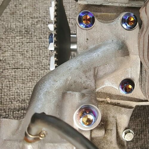 DIO50CC AF17/18/27/28期 原装化油器接口螺丝一套 彩色企管螺丝