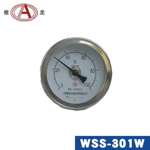 WSS-301W上海傲龙不锈钢双金属温度计