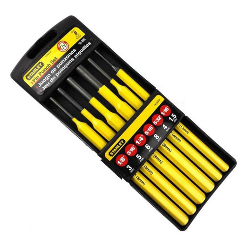 正品STANLEY/史丹利工具6件套圆柱冲 16-226-23