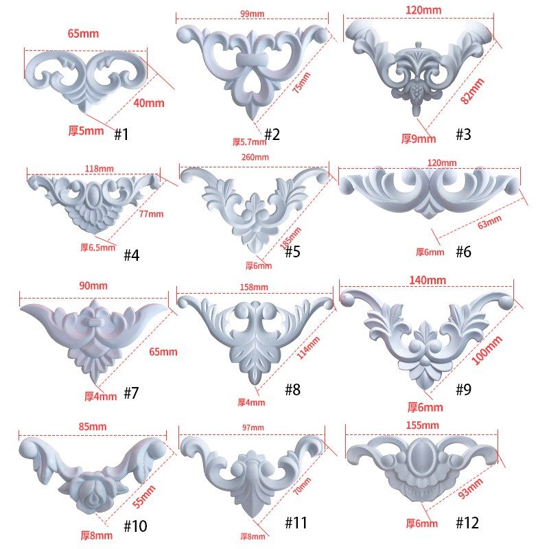 橱衣柜门板装饰塑料花PVC造型平面贴家具角花吸塑浮雕罗马柱柱头,纺织面料/辅料/配套,服装加工设备,淘宝优惠券,粉丝福利购,淘宝优惠卷