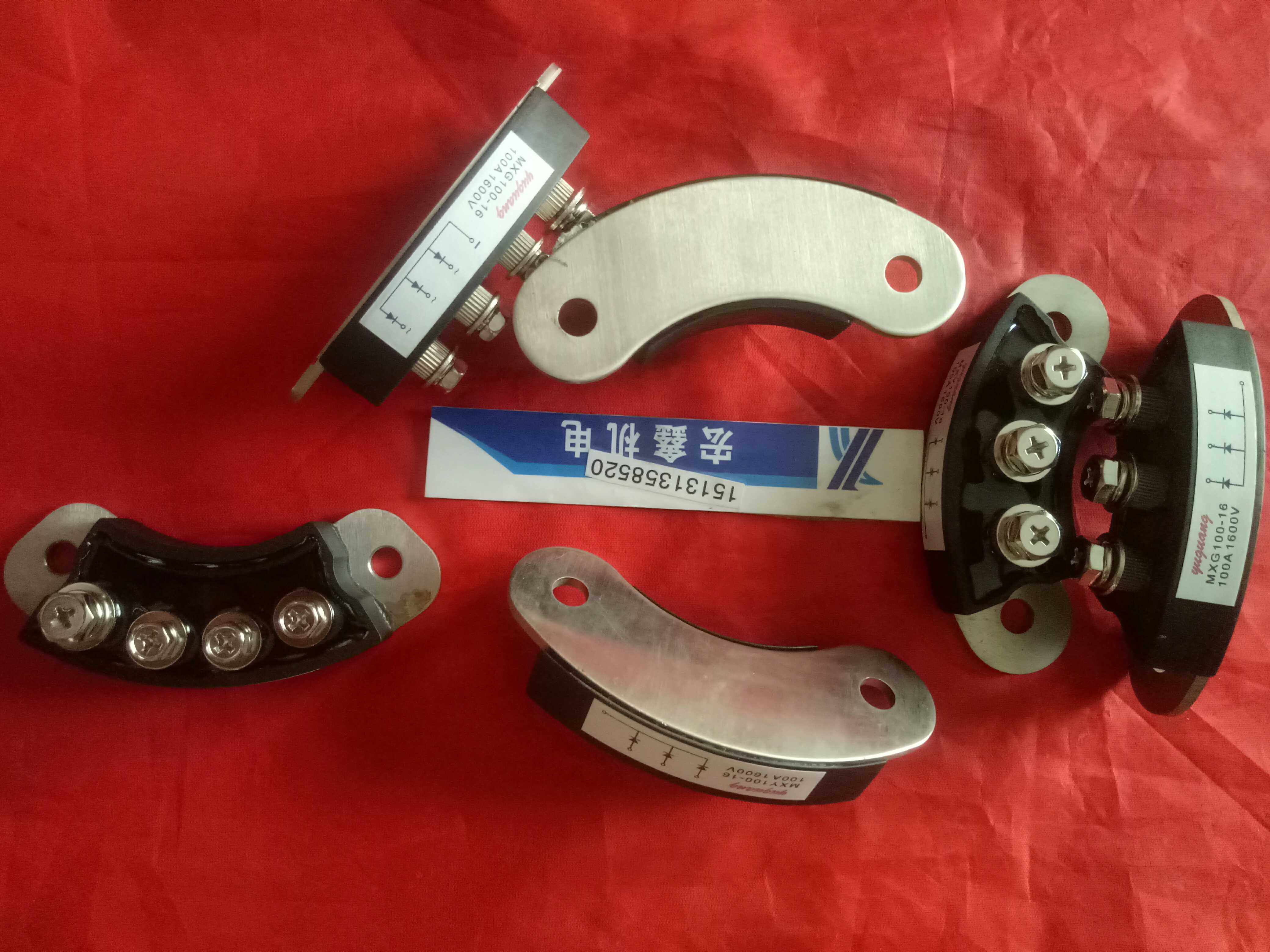 直销-发电机旋转整流桥整流模块MXG100-12+MXY100-12四接线柱一对