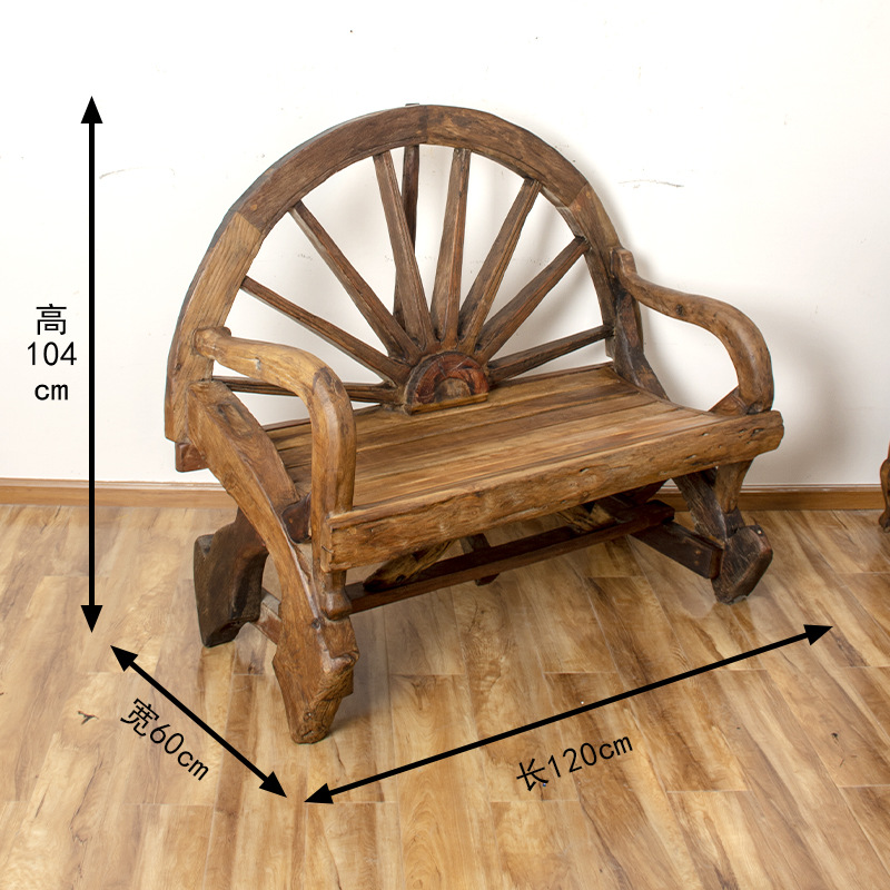 泰国东南亚风格老柚木茶桌椅庭院户外花园泰式庭院实用双人椅