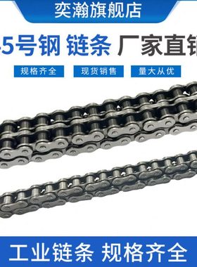 工业链条 传动链条3分06B 4分08B 5分10A 6分12A 1寸16A单排双排