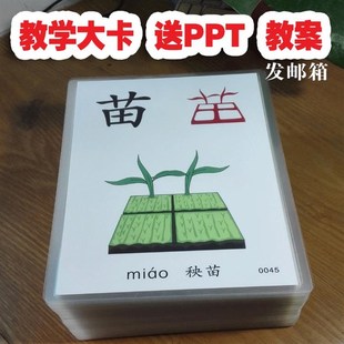 教学识字卡片3 幼儿园宝宝认字大卡片启蒙早教卡教师用卡 6岁全套