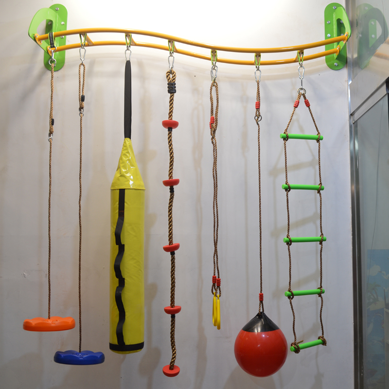 室内秋千架儿童感统训练器材攀爬绳幼儿运动健身幼儿园吊环教玩具
