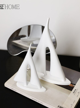 现代简约一c帆风顺帆船摆件轻奢高档家居客厅书房酒柜办公室装饰